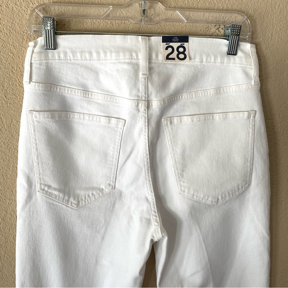 Gap Women’s Kick Fit High Rise Jeans in Optic White 28L - Picture 5 of 11